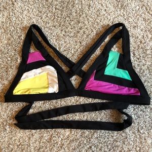 Becca Color Block Bikini M/L Swimsuit